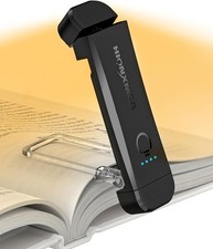 Leselampe Buch Klemme, Augenschonende Leselampe Buch,3 Farben & Stufenlosem Dimm