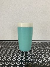 Vintage Bolero Therm-O-ware Plastic Aqua Turquoise Tumbler Drinking Cup