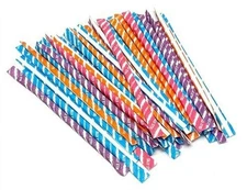 520 SILLY STIX Powder Sugar Candy Straws Tropical+Blue Raspb+Orange+Cherry+Grape