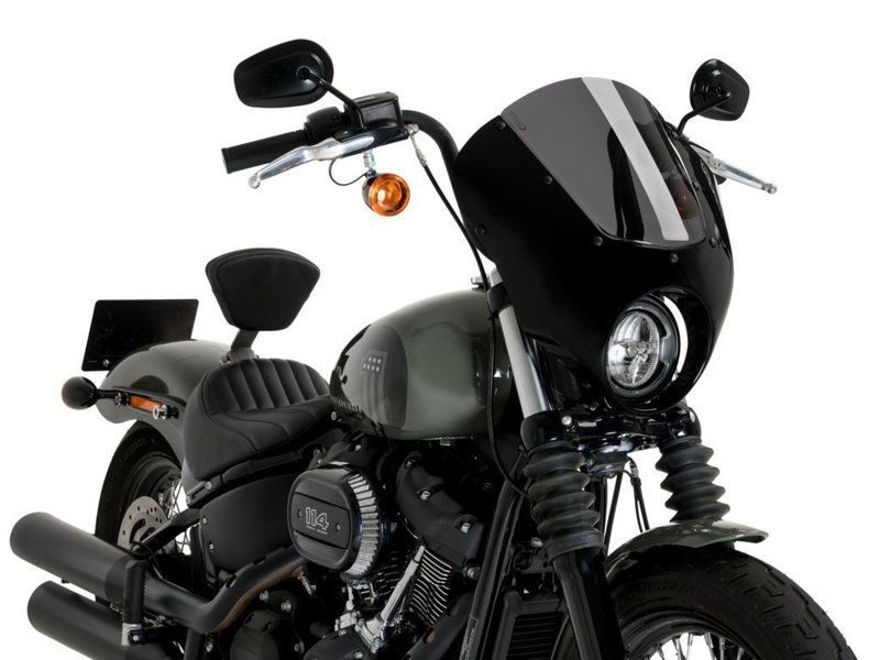 Puig Dark Smoke Dark Night Screen Harley Davidson Softail Street Bob FXBB 21-24