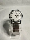 Vintage Timex Mercury Mens Wristwatch Silver Tone Mechanical Wind Running