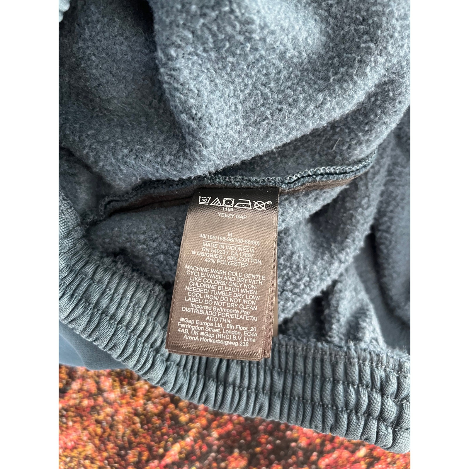 Yeezy Gap Engineered by Balenciaga Jogging Pants Dark Blue - Size Medium - NEW thumbnail 7