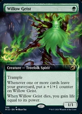 Willow Geist (Extended Art) [Innistrad: Midnight Hunt] Lightly Played Foil