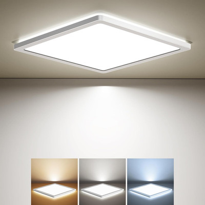 BLNAN LED Deckenleuchte, 18W Deckenlampe Flach Warm Neutral Kalt Weiß 3000K/4000