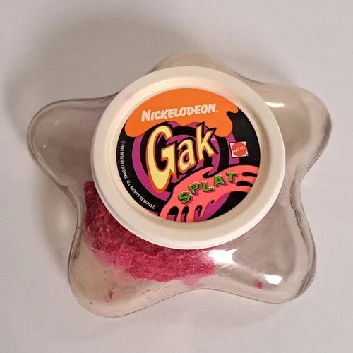 vintage 1992 Nickelodeon Gak Splat Slime Neon Pink DRIED 90's Mattel