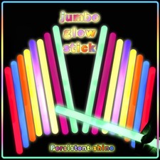 FathiSooc 20 Pcs Ultra Bright Large Glow Sticks 14 Inch Industrial Grade 8 Co...