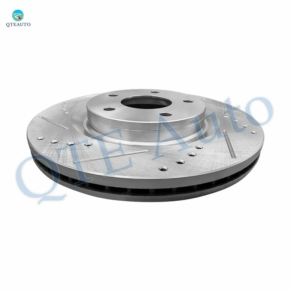 Rotores de disco de freno delanteros ranurados perforados 296 mm para Nissan Juke 2011-2017 Foto 3 de 4