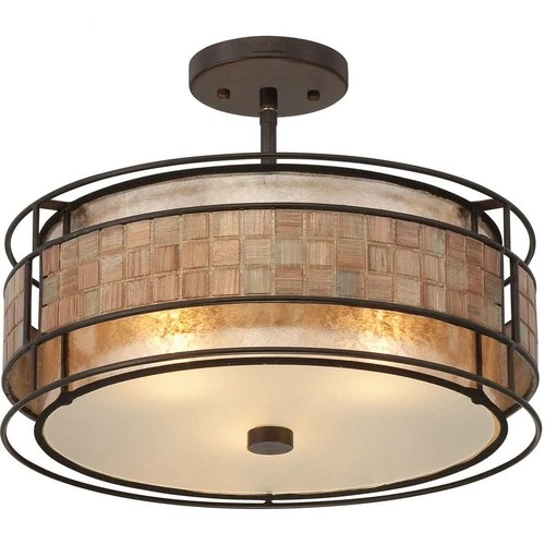 Quoizel Lighting - Three Light Semi-Flush Mount - Semi-Flush Mount - Mica - 3 - Picture 4 of 4