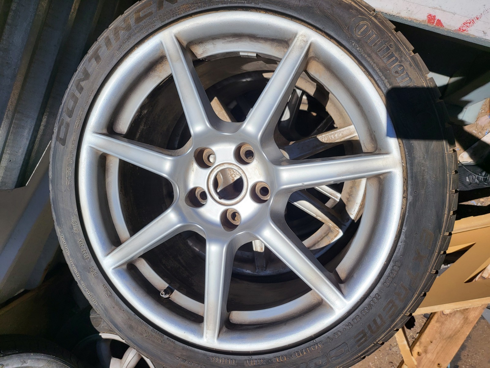 2008 ASTON MARTIN V8 VANTAGE 19" Wheels rims OEM 5x114.3 With Continental Tires