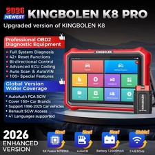 KINGBOLEN K8 PRO Car Diagnostic Tool OBD Scanner All System Lifetime Free Update