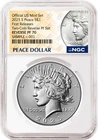 2025 Peace Reverse Proof Silver Dollar NGC RP70 First Releases Peace