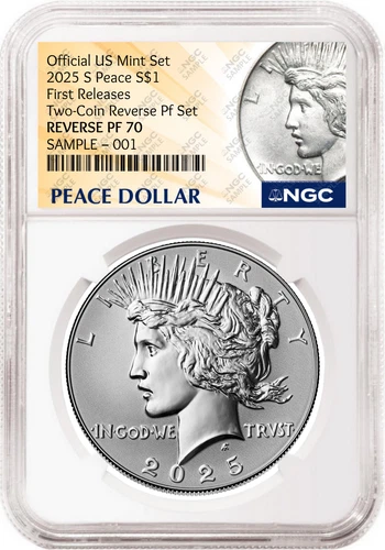 2025 Peace Reverse Proof Silver Dollar NGC RP70 First Releases Peace