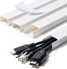 Cord Hider, 58in Cable Hider, Cord Covers for Wires on Wall, Paintable Cable Cov