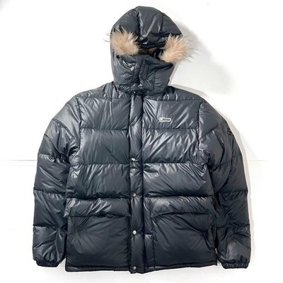 Extra Thick Bear Usa Down Jacket Fur Men'S Black | eBay