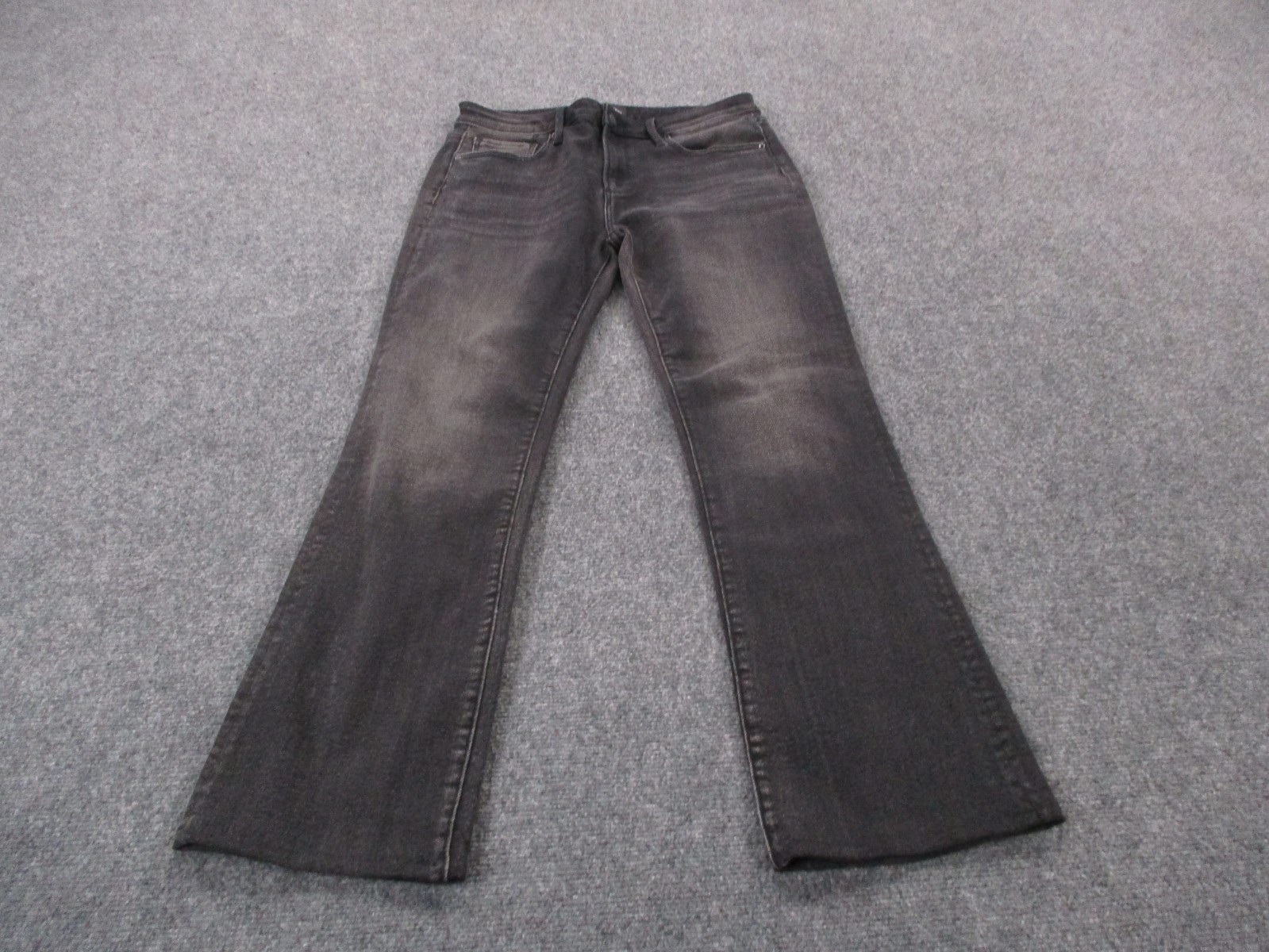 Driftwood Jeans Womens 30 X 31 Black Denim Kelly Wide Leg Boot Flare Faded