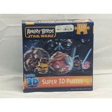 Sealed 2012 Angry Birds STAR WARS Super 3D Jigsaw Puzzle 150 Pieces NIB Starwars