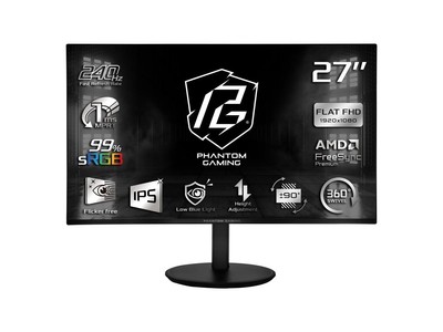 Asrock PG27FFS2E Mntr Asrock 27'' Fhd Ips 240hz Has Pg27ffs2e R