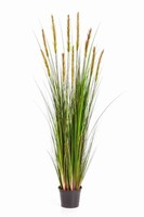 Artplants KüNstliches Fuchsschwanzgras, Gelb Rispen, Weiß - GrüN, 150Cm
