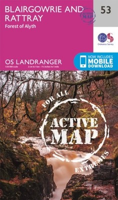 LANDRANGER ACTIVE 53 BLAIRGOWRIE FOREST by Ordnance Survey Map Self Help
