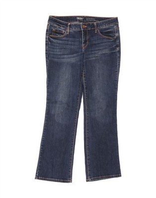 Mossimo Damen Low Waist Bootcut Jeans US 12 Large W32 L30 Blau Baumwolle CD06