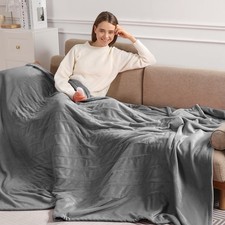 Electric Blanket Full Size Heated Blanket 72"x84" Soft Flannel Heating Blanke...