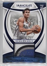 2024 Panini Immaculate Remarkable Rookie Jerseys Blue 21/25 Tristan da Silva 3d3