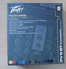 Peavey PV6 BT  Pro Audio DJ Bluetooth 6 Channel Slim Mixer