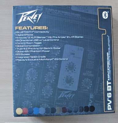 #ad Peavey PV6 BT Pro Audio DJ Bluetooth 6 Channel Slim Mixer $194.95