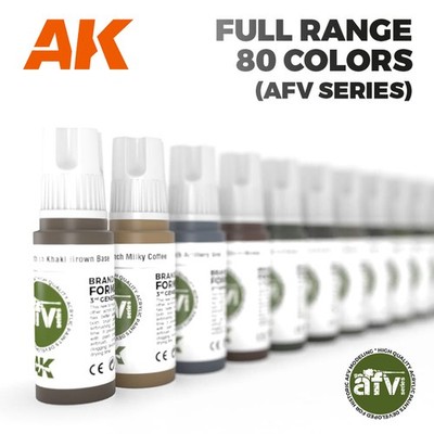 AK-3G-RANGE-AFV AK Interactive 3Gen AFV Full Range - 80 Colors