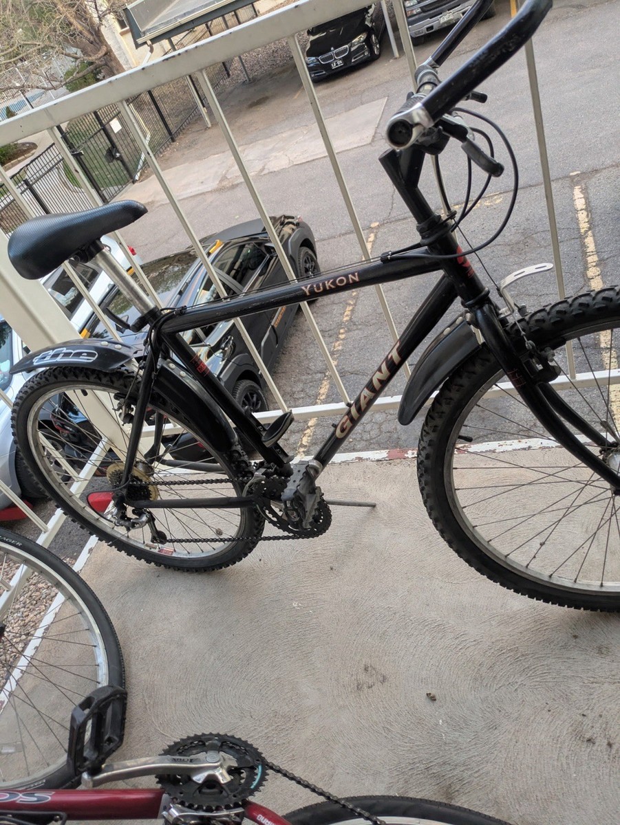 Giant Yukon Mountain Bike Black 26in Wheels V-Brake Flat Bar Derailleur Steel | eBay Giant Yukon Mountain Bike Black 26in Wheels V-Brake Flat Bar Derailleur Steel | eBay