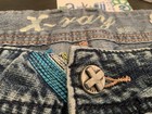 X-RAY JEANS XRAY Men’s 38 PURPLE Vintage Studded Embroidered Distressed — photo 7