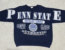 Vintage 90s Penn State Nittany Lions NCAA Spellout Crewneck Sweatshirt XL