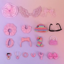 18 pcs LPS Mini Accessories For Mini Pet Toy Skirt Wing Collar Glasses Kid Gift