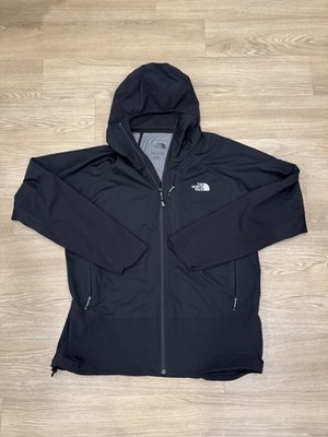 North Face Summit Series Windstopper Jacket Men s XL Black Soft Shell Zip Up