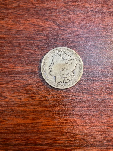 1901-P Morgan Silver Dollar VG Very Good Key Date Raw - Lot #9