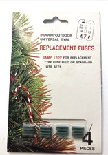 VTG Christmas Replacement Fuses for standard lite sets 3amp 120v