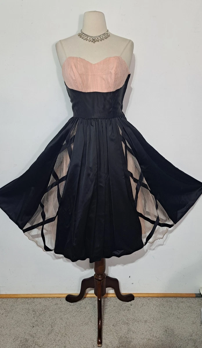 Black Formal 1950s Vintage Dresses for Women for sale | eBay
