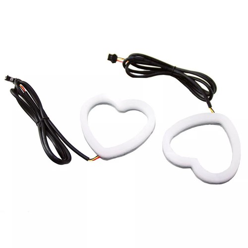 Adjustable Color Options with 2PCS App Controlled RGB Angel Eyes Rings - Picture 4 of 10