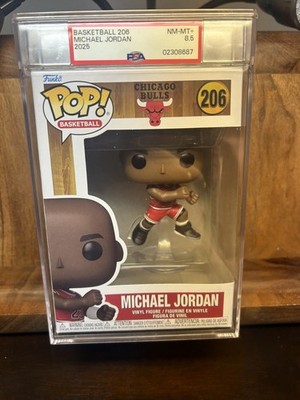 Funko Pop! Michael Jordan Chicago Bulls #206 PSA Graded Vinyl Figure