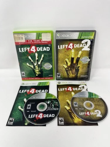 Left 4 Dead 1 and 2 (Microsoft Xbox 360) Bundle Lot *Complete*