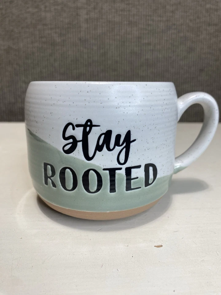 Conjunto correspondente caneca xícara de café moderna fique enraizada ao vivo simplesmente 16 fl oz cores nuas - Imagem 2 de 4