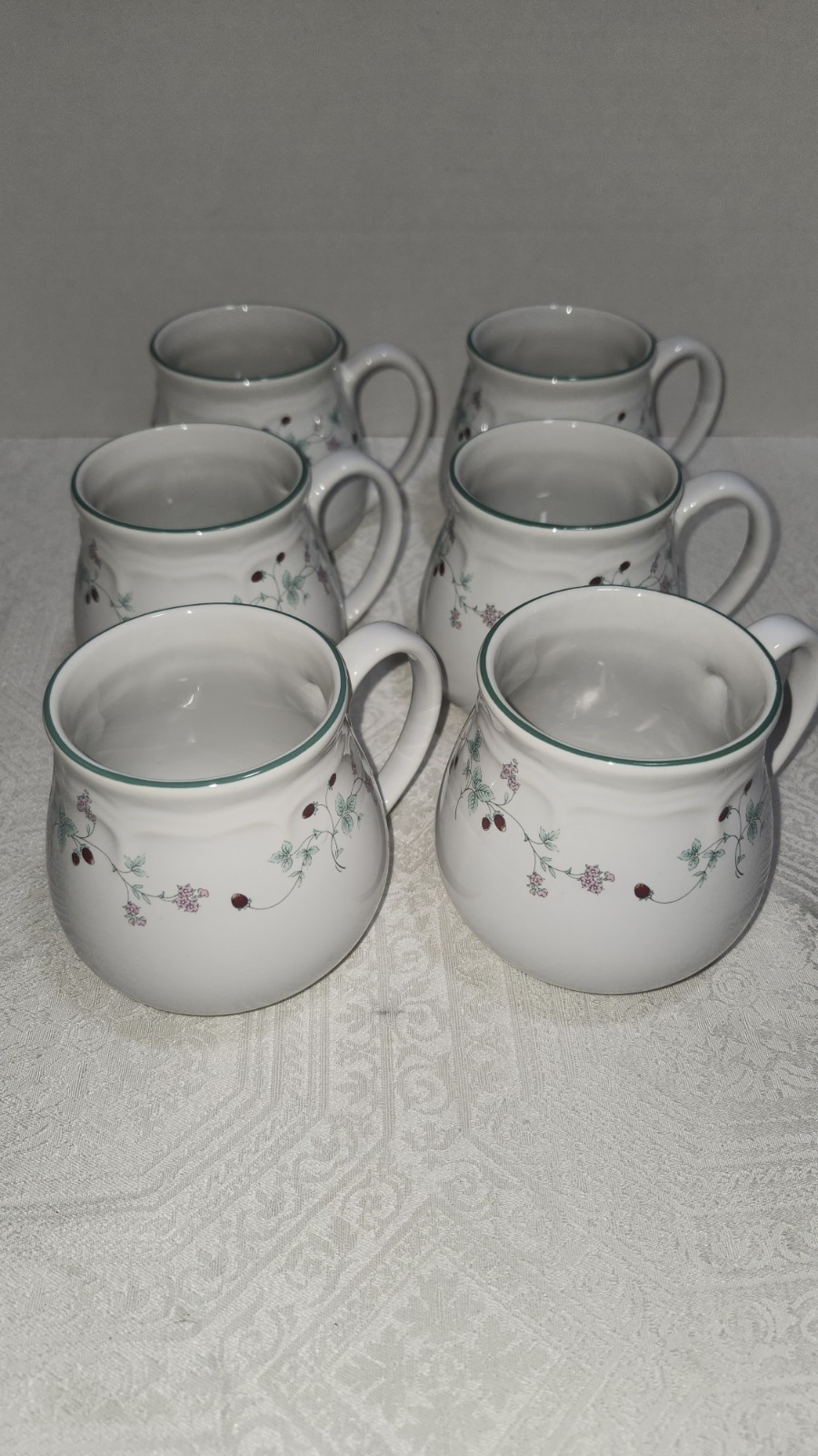 Of 6 Coffee Potbelly Mugs By Pfaltzgraff