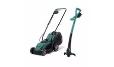 McGregor 2-in-1 Cordless Lawn Mower 18v 32cm & Grass Trimmer 18v 25cm Set