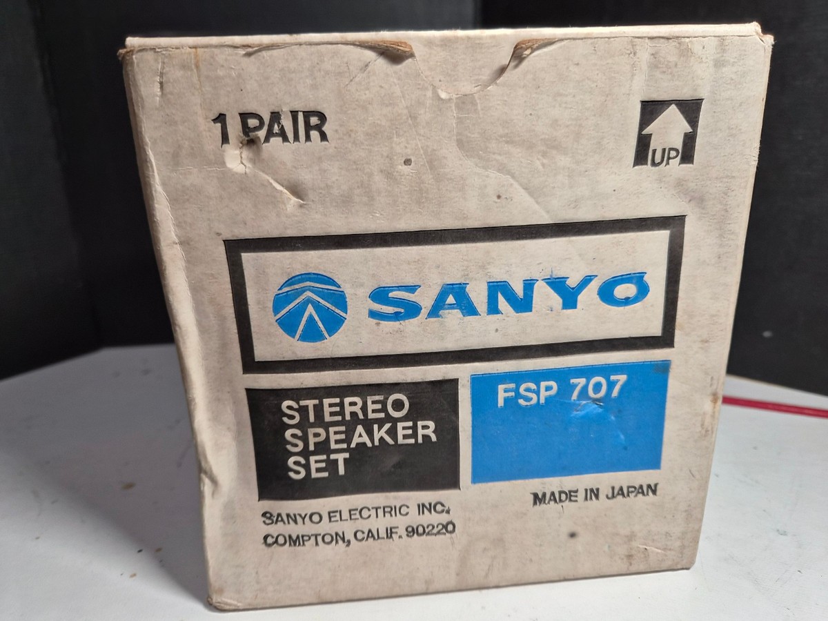 Pair of Vintage sanyo fsp 707 speakers NOS | eBay