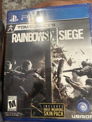 Tom Clancy's Rainbow Six Siege PS4 GOLD WEAPONS SKIN PACK LAUNCH EDITION US READ