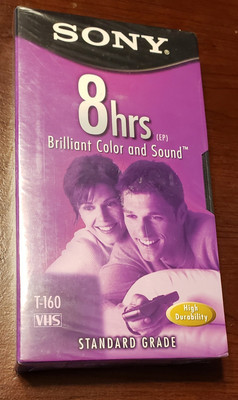 Sony/BASF 8hr Blank Vhs Tapes, Sealed
