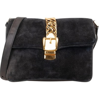 Gucci Suede Sylvie Small Crossbody Bag Tasche