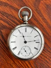 Unusual 1887 Elgin 18 Size 11J Grade 43 Back-Loading Case Nice Dial Runs Strong!