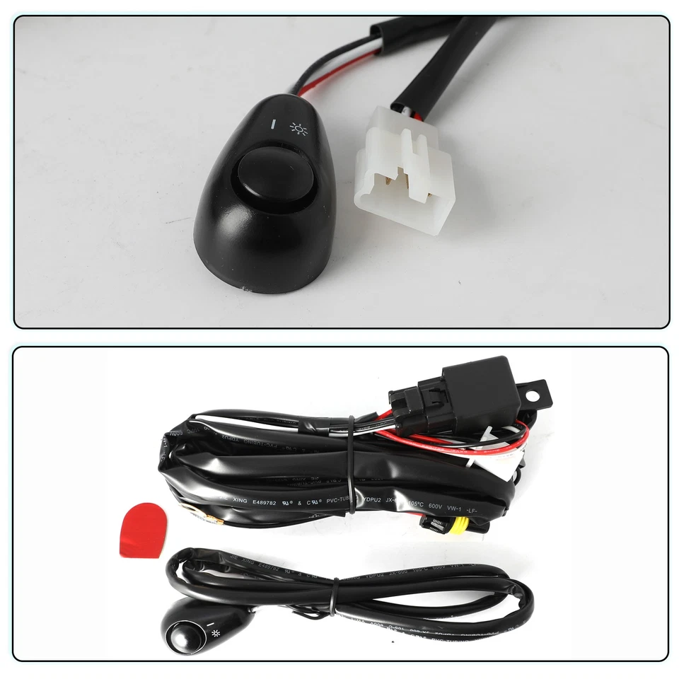 Para 2014 2015 2016-2018 Jeep Cherokee lâmpada de halogênio transparente com kit de interruptor - Imagem 4 de 4