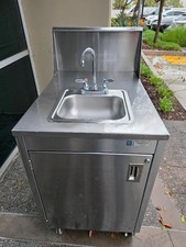 Qualserv Stainless St Electric Portable hand sink hot water Catering Carnival ++